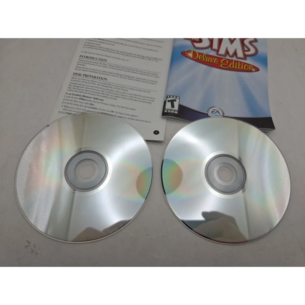 Sims: Deluxe Edition (PC, 2002) CIB With Manuals - Excellent Tested Works